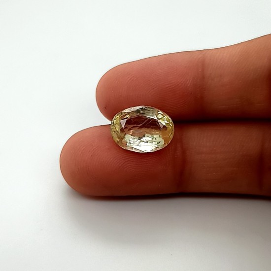 Yellow Sapphire (Pukhraj) 6.29 Ct gem quality Yellow Sapphire (Pukhraj) 6.29 Ct gem quality